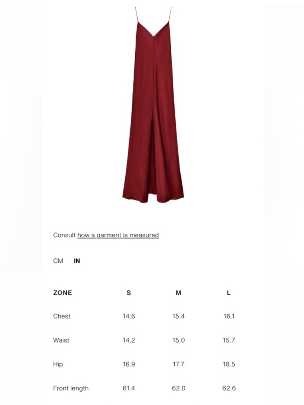 Zara Red satin slip Maxi Dress - Picture 15 of 15